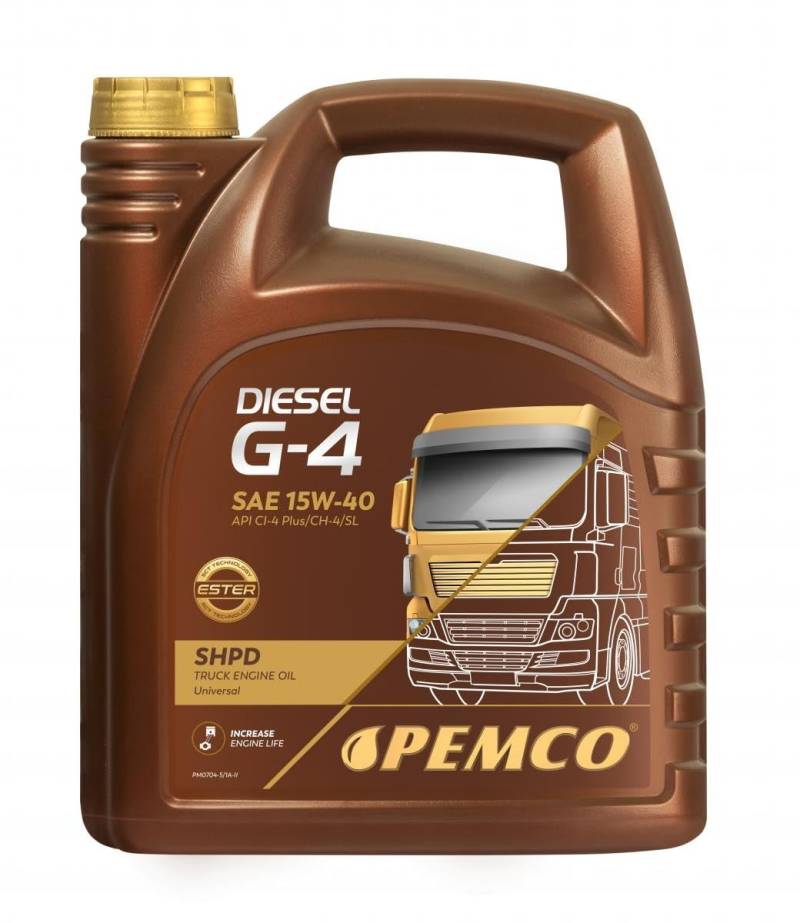 DIESEL G-4 SAE 15W-40 5 Liter von Pemco