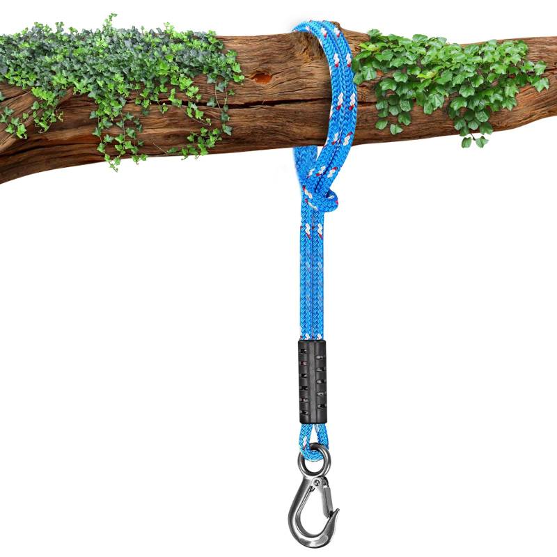 Penbinmall Schaukel Befestigung Baum,Schaukel Befestigung Seil,150cm Hängematte Aufhängung Seil,Einstellbar Hängesessel Gurt mit Karabiner,Hängende Seil,hängematte Befestigung,Schaukel Befestigung von Penbinmall