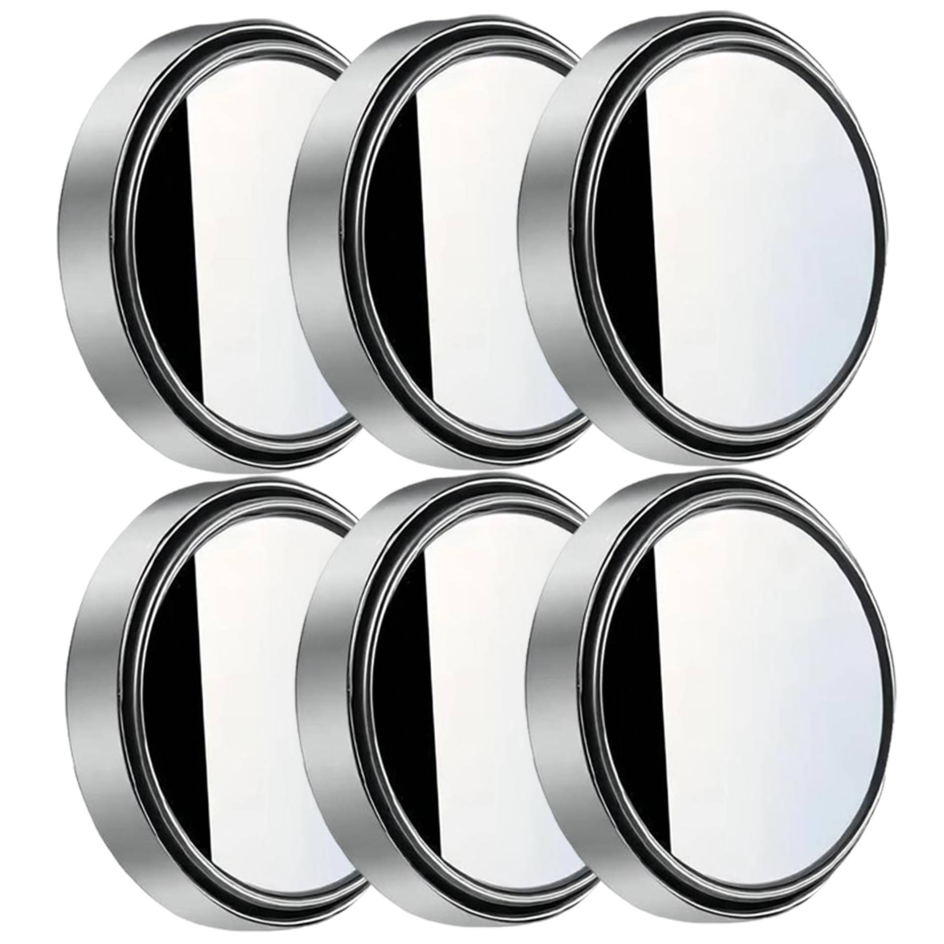 6pcs Blindspot Spiegel für Auto HD -Glas 360 ° Weitwinkel Seitenspiegel Blindspot, mit Rahmen einfache Installation Blind Fleckspiegel für Autowagen, Seitenspiegel Blindspot von Peosaard