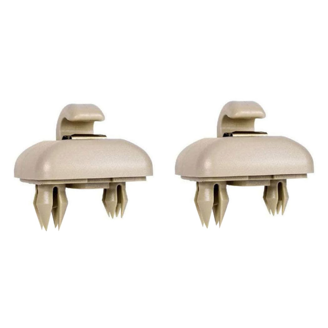 Innenarchitektur -Haken -Clip -Basis, 2pcs Make -up -Spiegelfixierklasse mit A3 A4L A5 A6L A7 Q5 Q3 - Beige - Beige - Beige von Peosaard