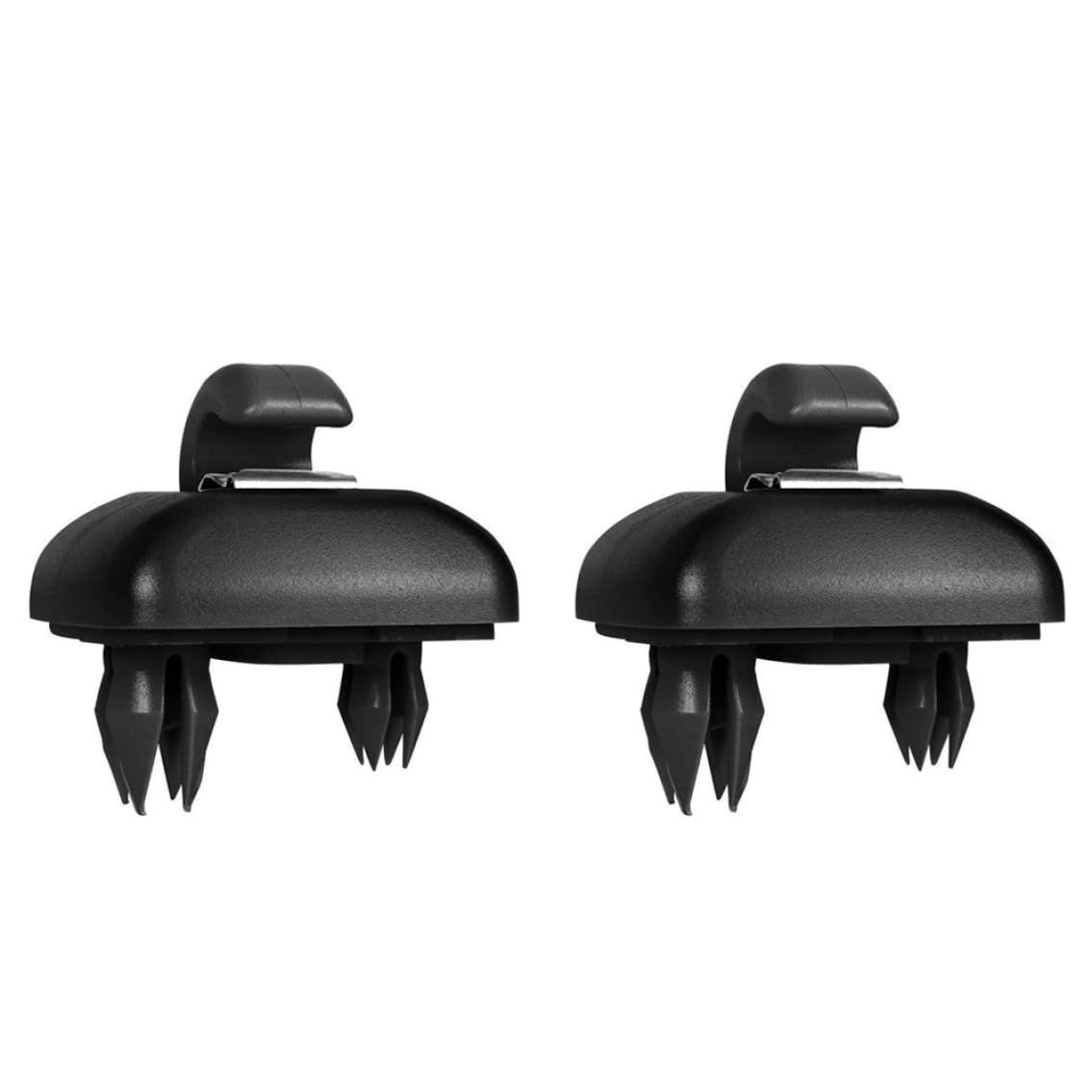 Innenarmer Sun Visor Hook Clip Base, 2pcs Make -up -Spiegelfixierklasse mit A3 A4L A5 A6L A7 Q5 Q3 - Schwarz kompatibel von Peosaard