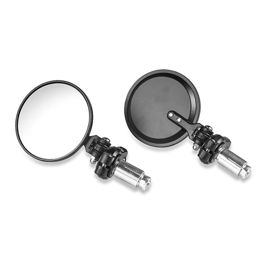 Universal Motorrad Bar End Spiegel 7/8 Zoll 22 mm Lenker Rückspiegel Set, Faltbare High-Definition-Spiegel für Straßenräder, Sportscooter und Cruiser von Peppy