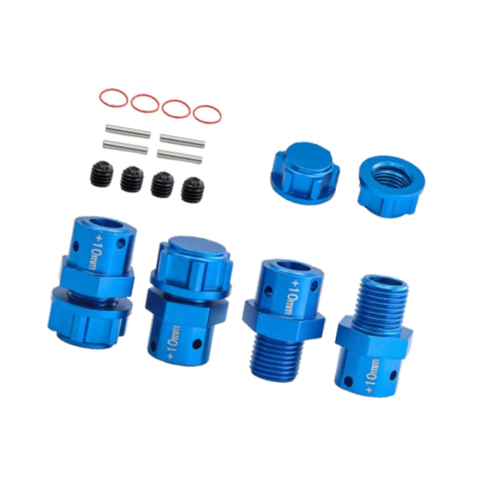 Perfeclan 4X 1/8 1/7 RC Autokupplung RC Ersatzteile Erweiterungsstecker Einfach zu installierender DIY RC Teile Ersatzteil für Crawler Modell, Blau von Perfeclan