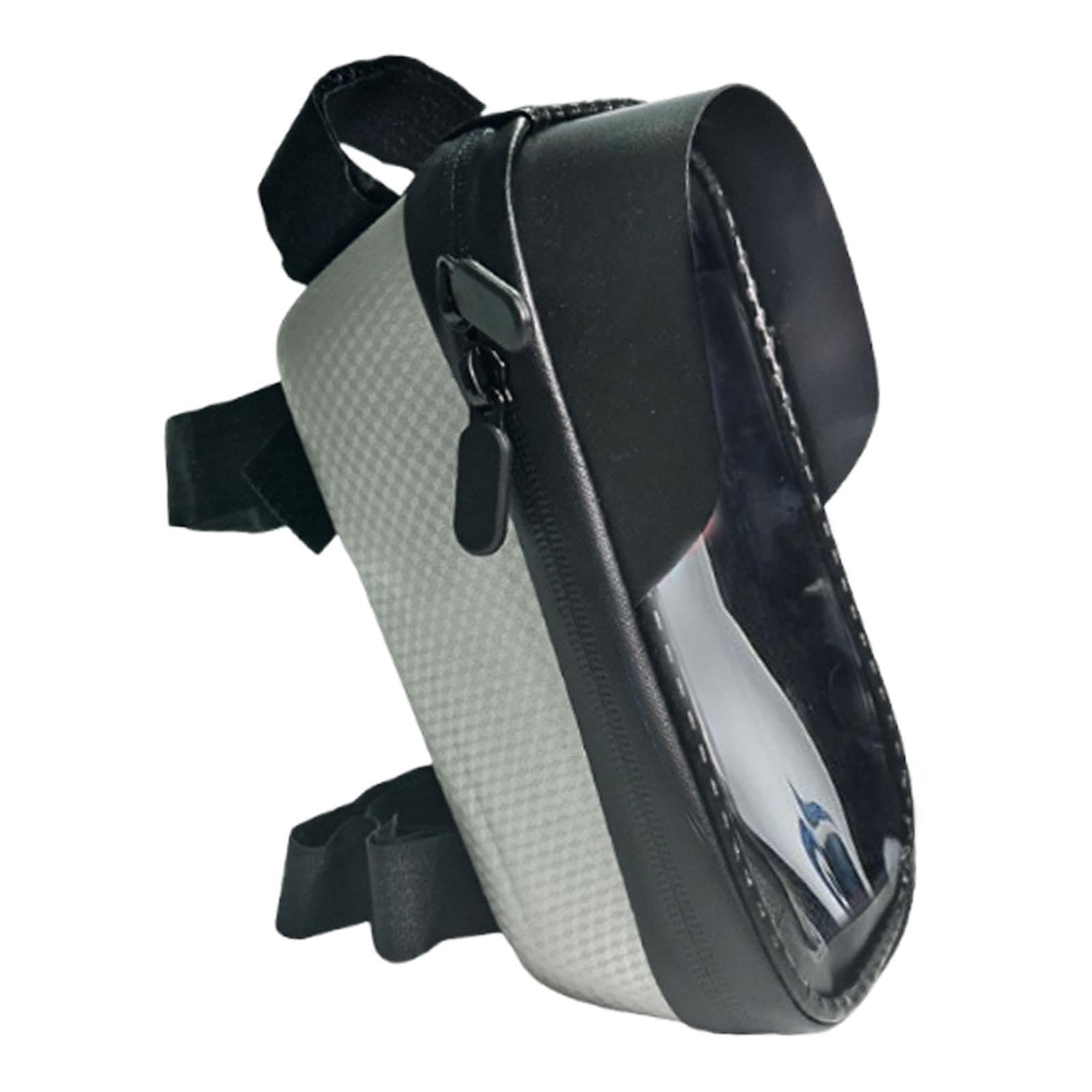 Perfeclan Bike Front Frame Phone Bag Haltbarkeit wasserdicht, Silber von Perfeclan