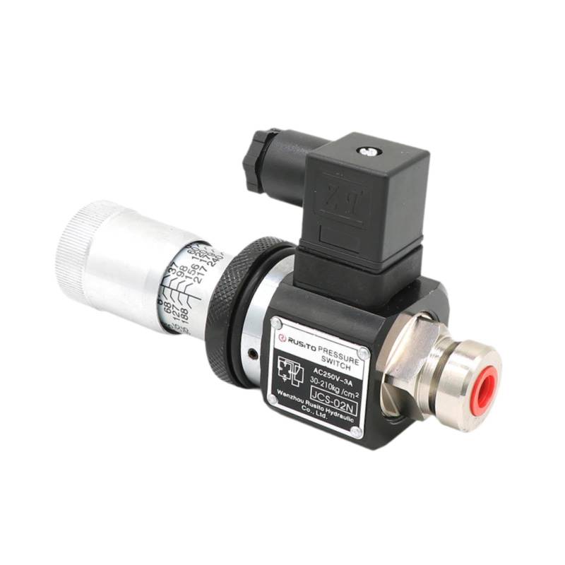 Perfeclan Hydraulikdruckschalter Druckrelaiszubehör für pneumatische Hydraulik 12V-220V für Ölsysteme Reparaturteile Professionell, Style A von Perfeclan