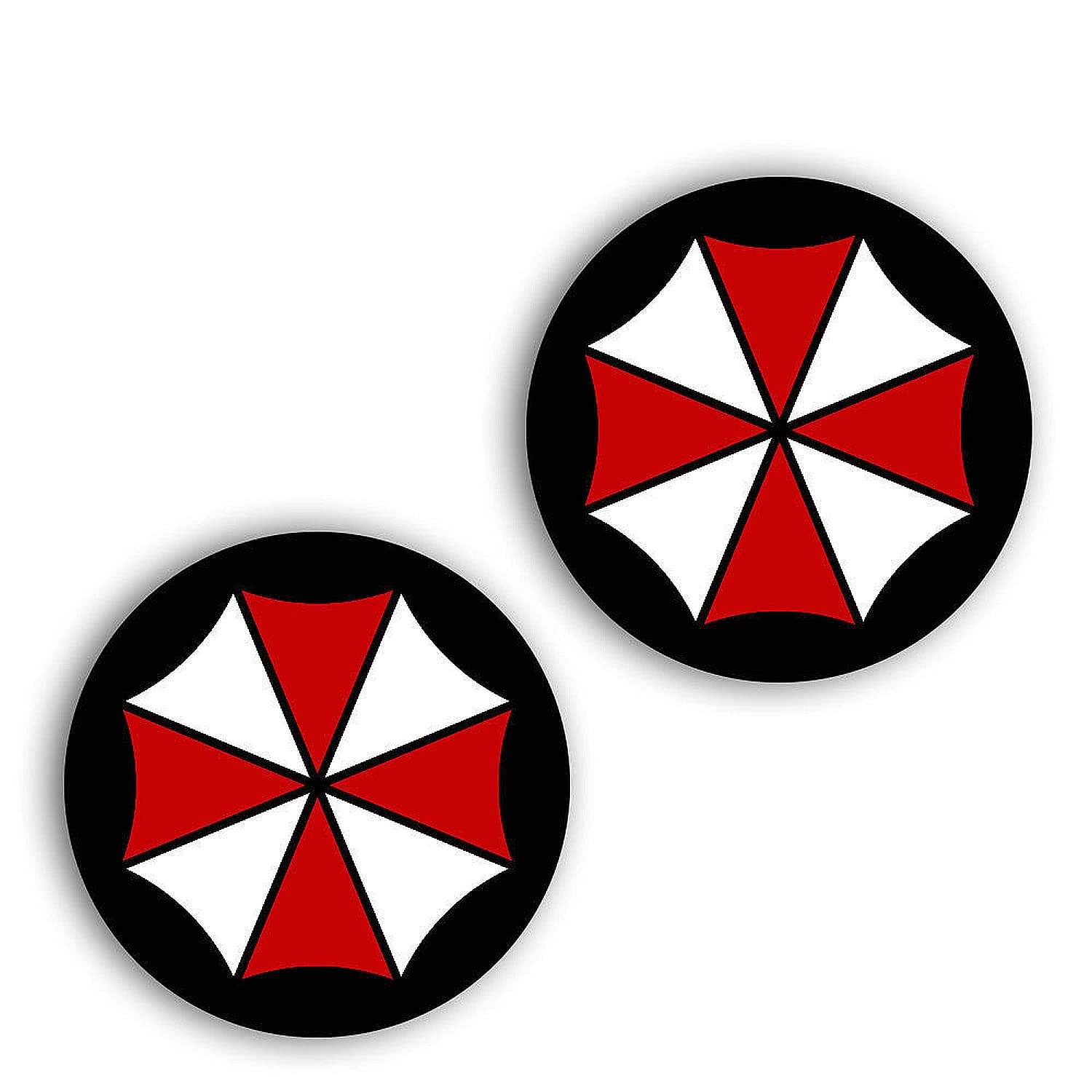 20cm! 2Stück! Hochwertiger Kühlschrank-Auto-Aufkleber-Sticker Decal UV&Waschanlagenfest Vinyl Umbrella Corporation Resident Evil B106 Kinder-Zimmer-Schrank-Deko von Perfect Sticker