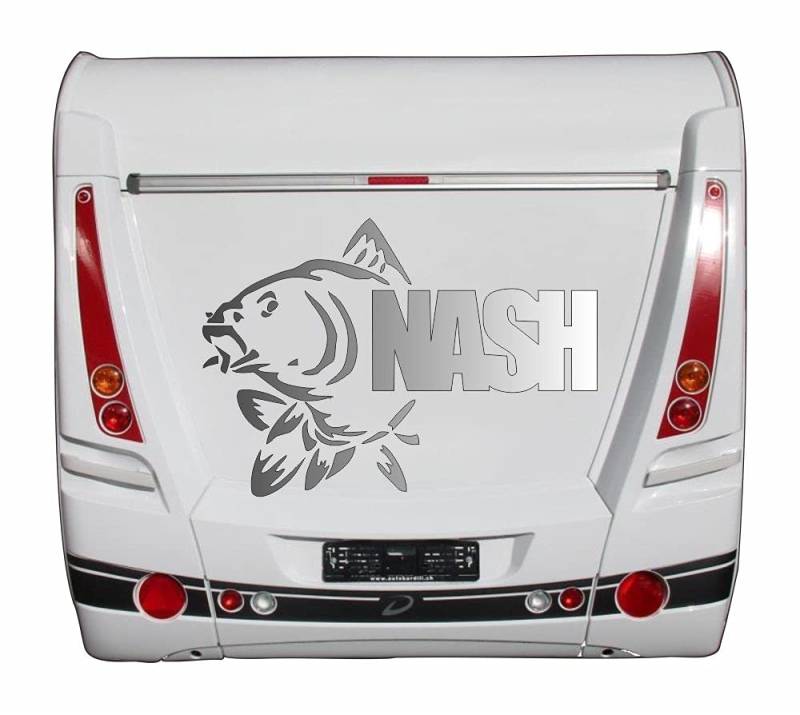 95cm Hochwertiger Auto-Aufkleber Sticker Aufkleber Wohnmobil Wohnwagen Abenteuer Urlaub Wandern WOMO WOWA Camping I138 Fisch Angeln Karpfen NASH UV&Waschanlagenfest Decal von Perfect Sticker