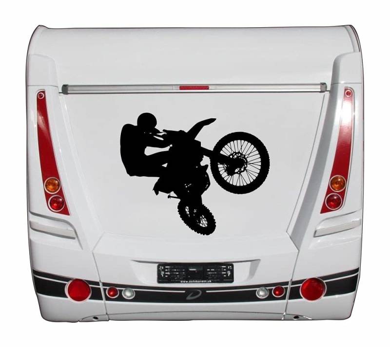 95cm! Hochwertiger Auto-Aufkleber Sticker Wohnmobil Wohnwagen Abenteuer Urlaub Wandern WOMO WOWA Camping I156 Motocross UV&Waschanlagenfest Decal von Perfect Sticker