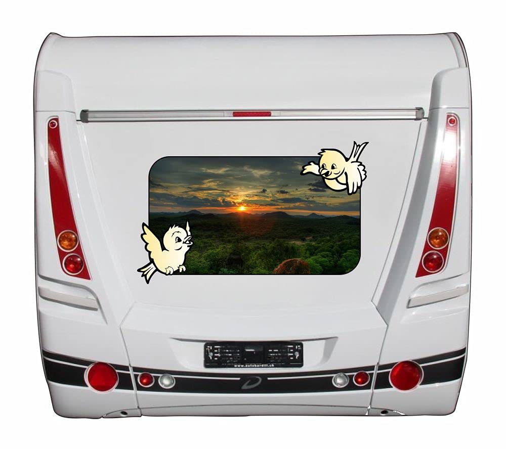 95cm! Klebe-Folie UV&Waschanlagenfest I03 Afrika Landschaft Urwald Sonnenuntergang Camper Van Wohnmobil Aufkleber Sticker Decal von Perfect Sticker