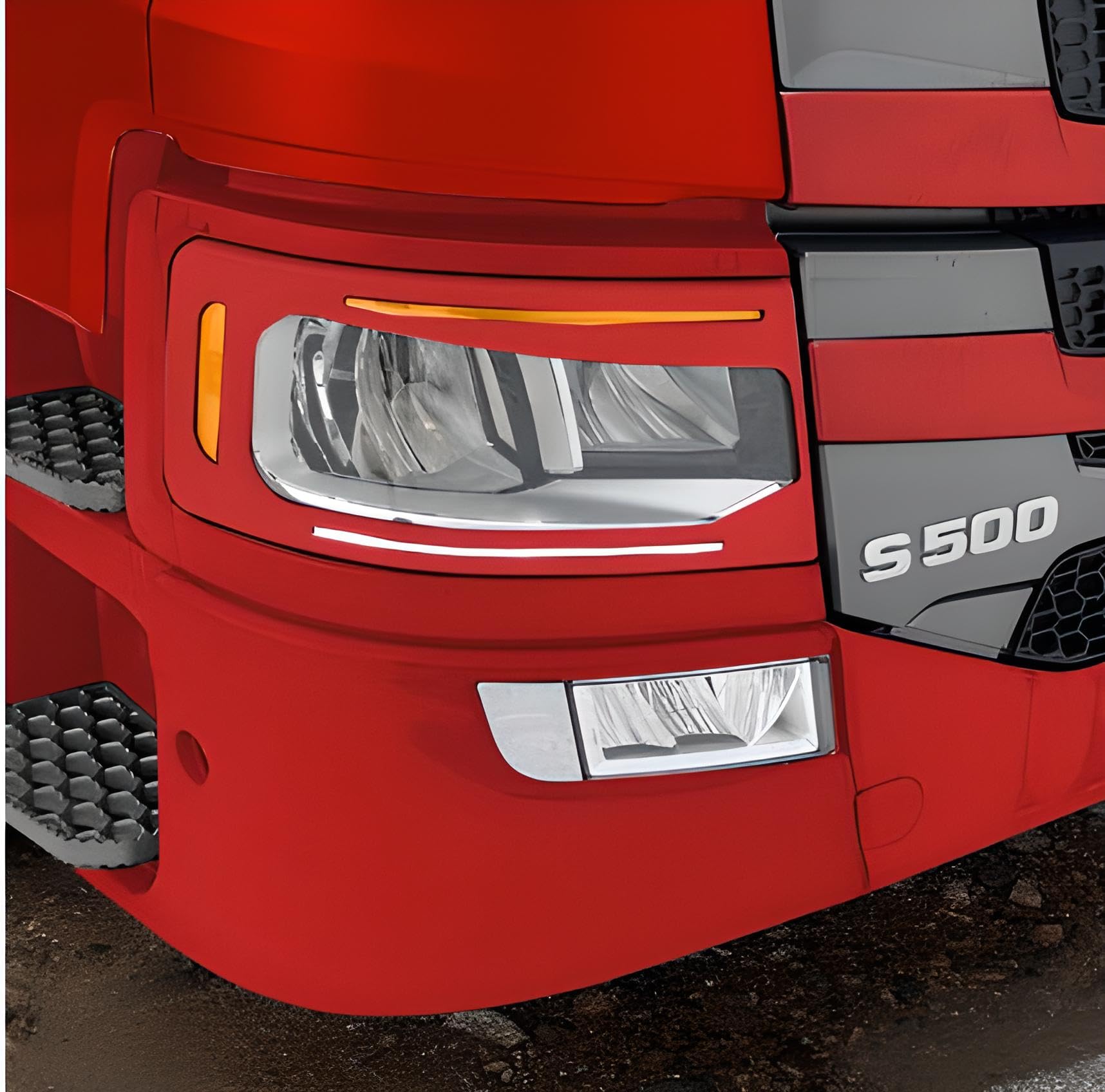 2 Teilig - aus Kunststoff Böser Blick passend für Neue Gen. Scania 2017+ von Peritus Inox