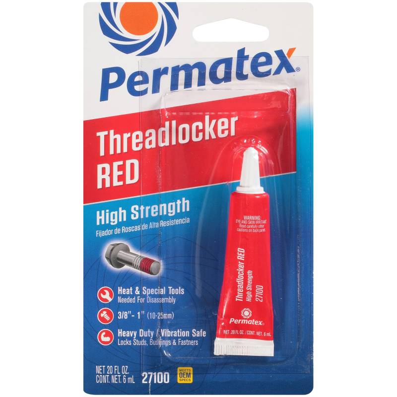 Permatex 27100 .20 Oz Red Schraubensicherung hochfest von Permatex