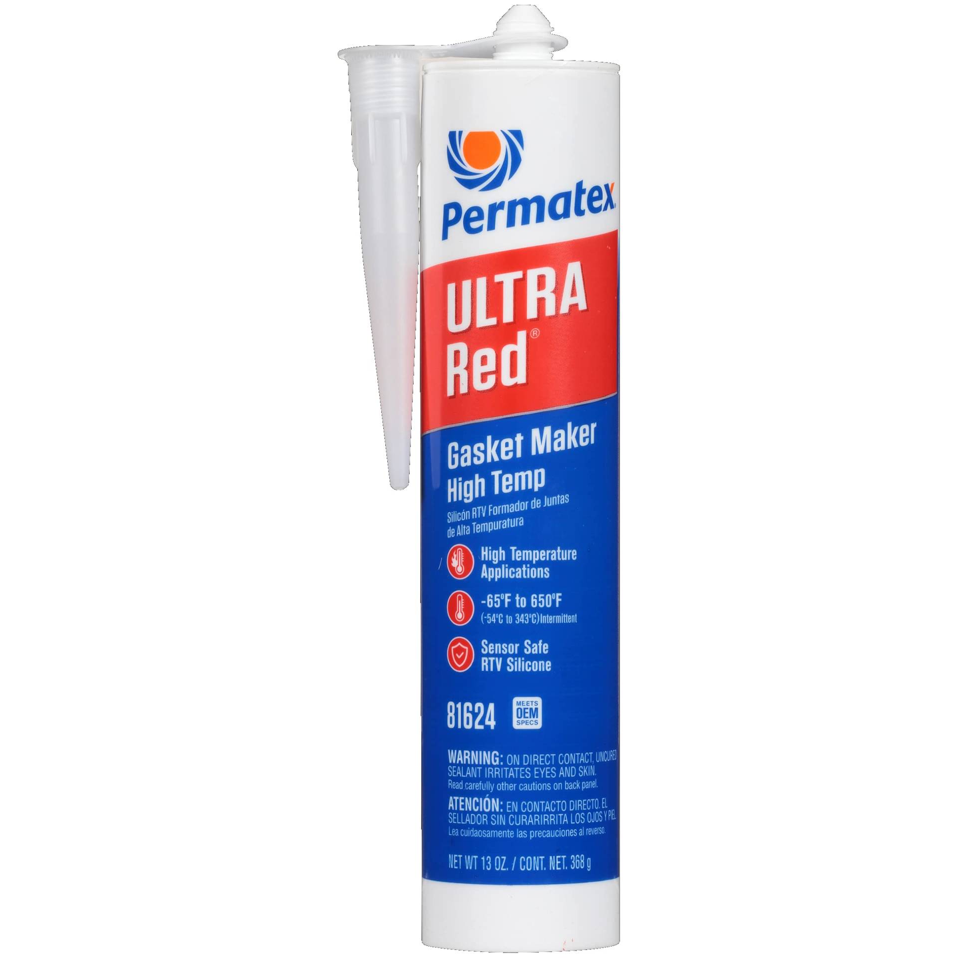 Permatex 81624 Ultra Red Hochtemperatur-Dichtungsmacher, 370 ml von Permatex