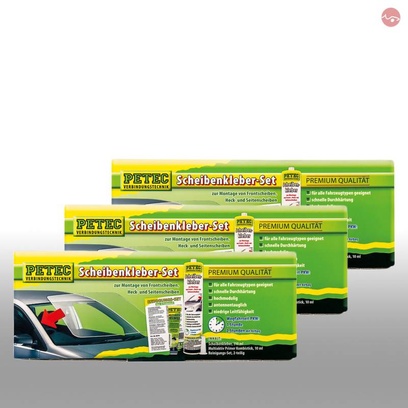 Petec_bundle 3X PETEC SCHEIBENKLEBER-Set KARTUSCHE 310 ML 83333 von Petec_bundle