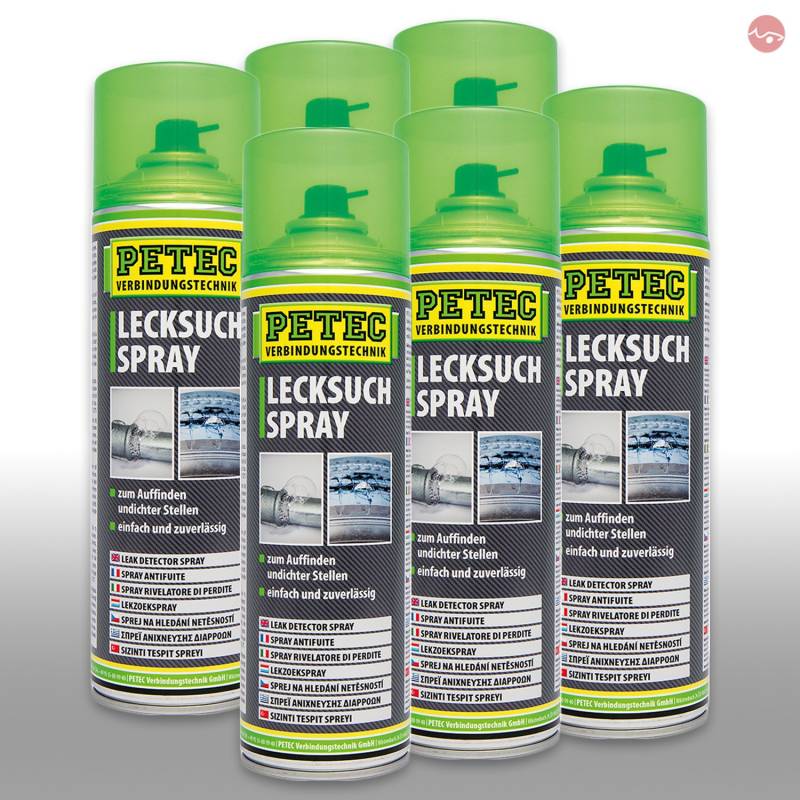 Petec_bundle 6X PETEC LECKSUCHSPRAY Lecksucher Spray Leckfinder 400 ML 70750 von Petec_bundle