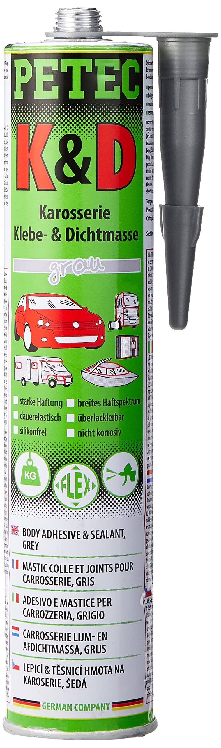 Klebe und Dichtmasse Karosseriekleber Grau 310 ml von PETEC