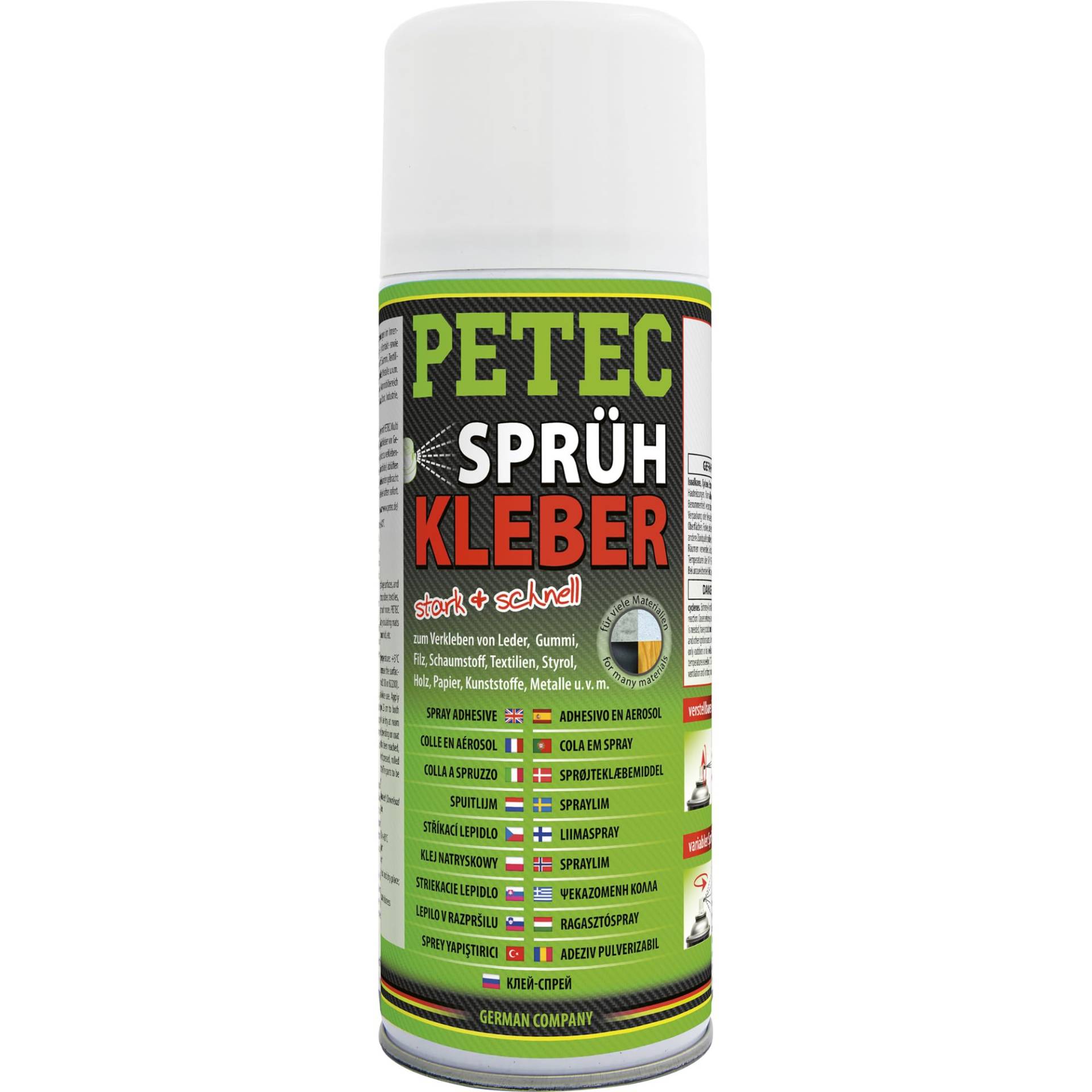 PETEC Sprühkleber 400 ml Sprühklebstoff, Spraykleber, Klebstoff zum sprühen, Klebespray 94340 von PETEC