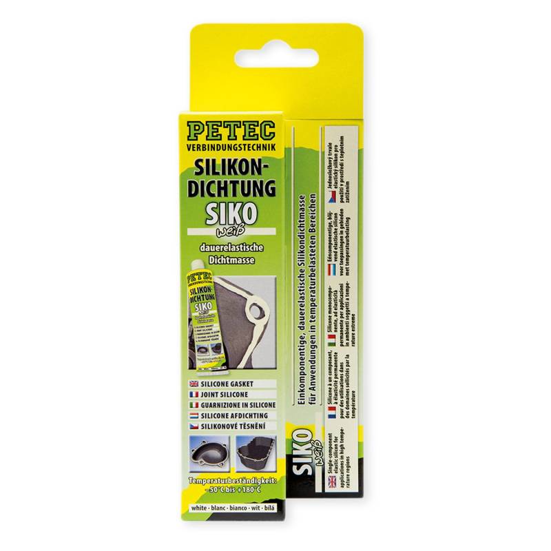 Petec SILIKONDICHTUNG, WEIÃŸ, 70 ML, SB-Karte 97980 von PETEC