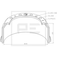 Bremstrommel PETERS 036.404-00A von Peters