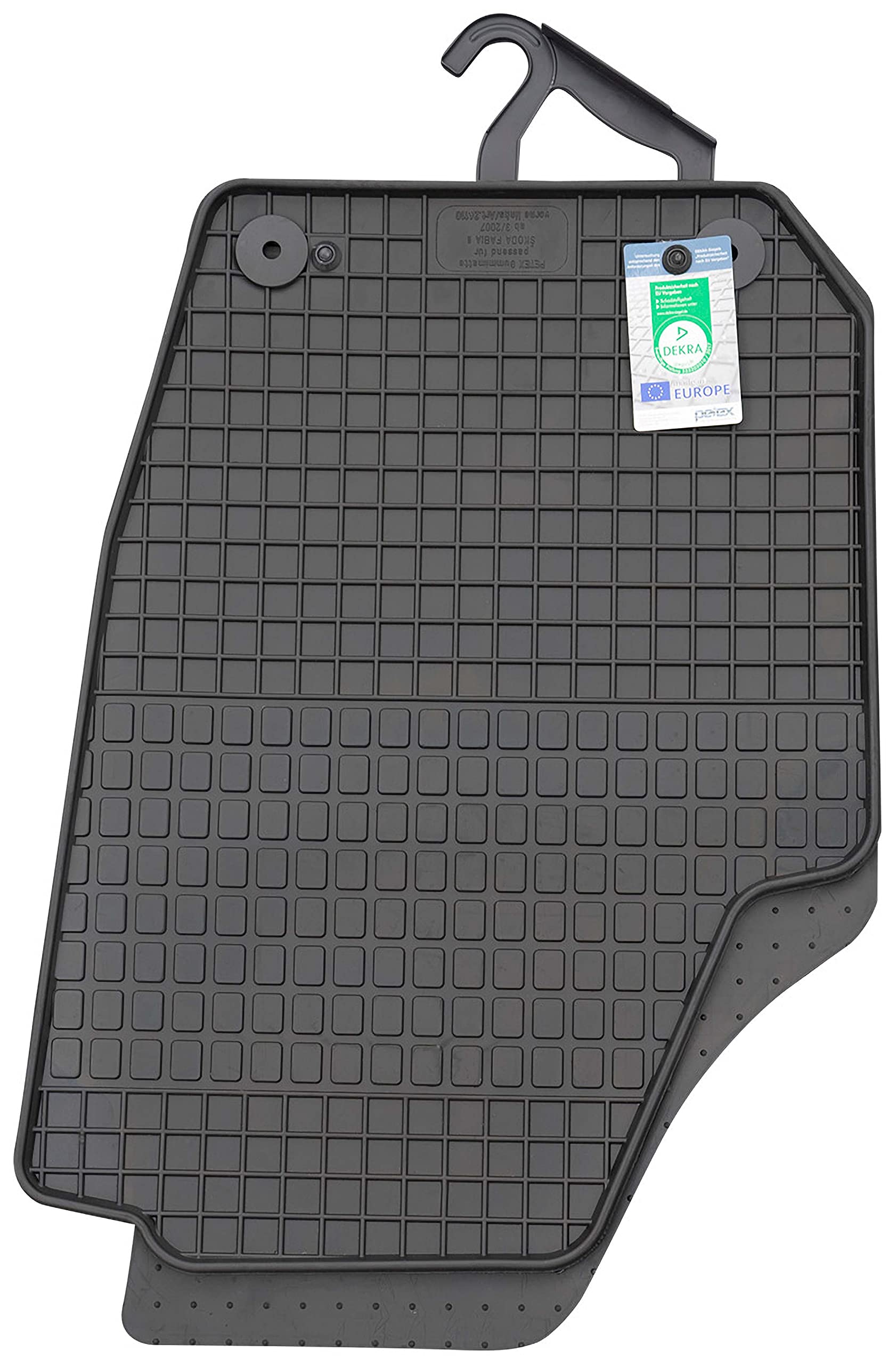 Petex Gummimatte passend für Fabia II (Typ 54) ab 03/2007-10/2014 Fußmatten schwarz 4-teilig von PETEX