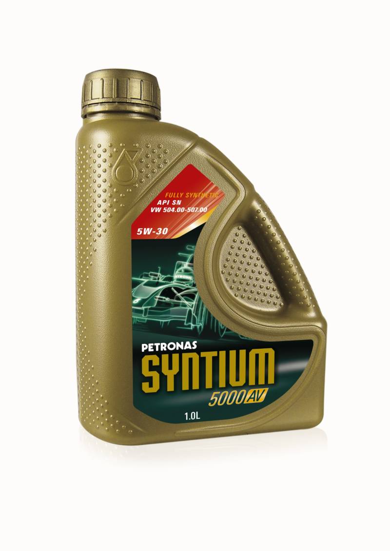 Petronas SYNTIUM 5000 AV - 5W30 Synthetisches Motorenöl, 1-Liter-Flasche von Petronas Lubricants