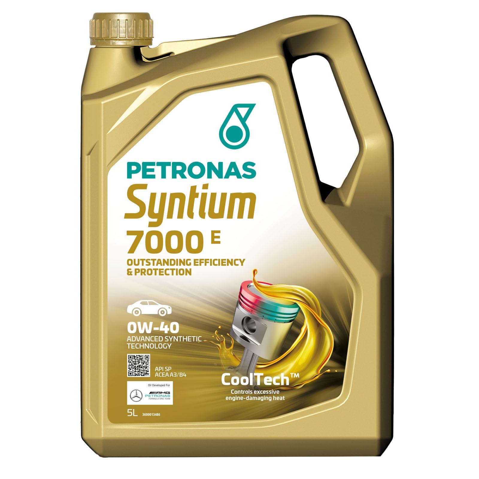 PETRONAS | SYNTIUM 7000 E 0W-40 SP 5L, Motoröl, Öl Auto von Petronas