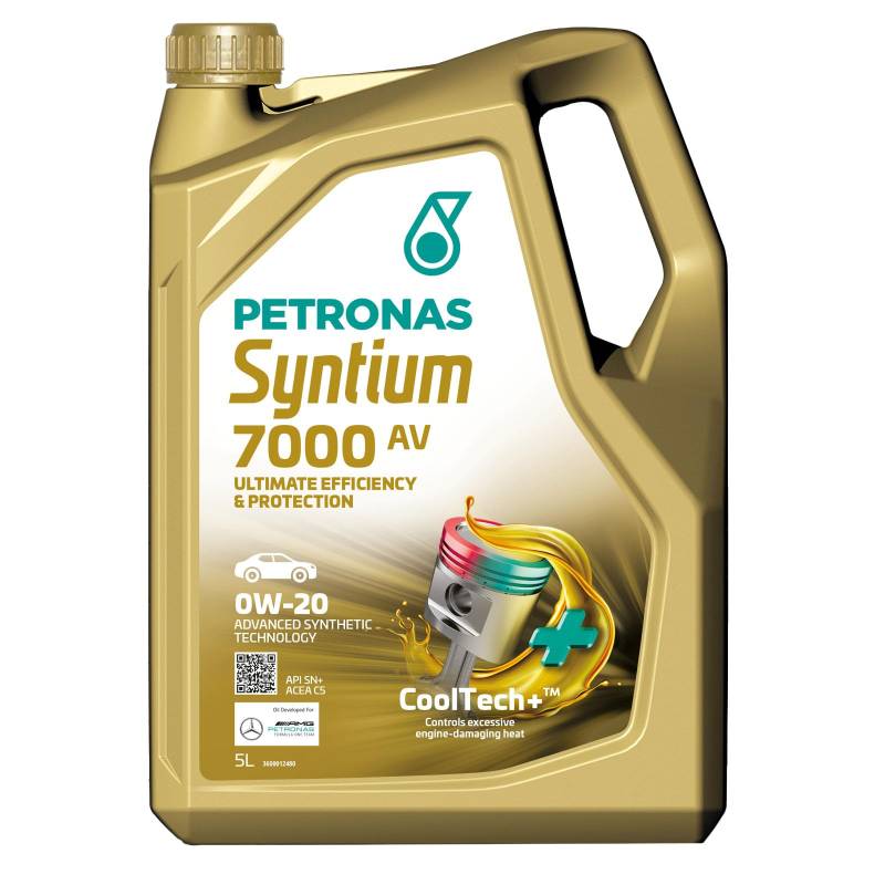 PETRONAS | SYNTIUM 7000 AV 0W-20 SN+ 5L, Motoröl, Öl Auto von Petronas