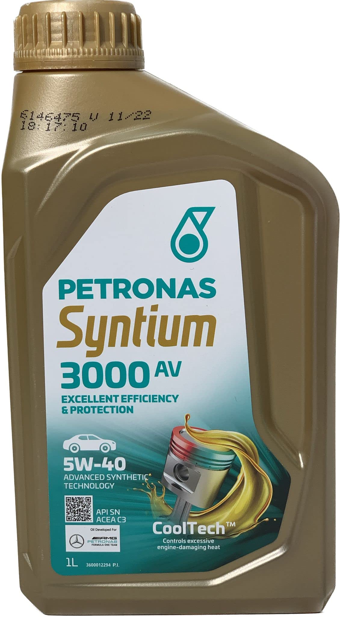 Petronas Öl SYNTIUM 3000 AV 5W-40 Liter 5 von SYNTIUM PETRONAS