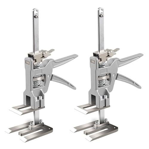 Petyoung 2 Pack Arbeitssparender Arm Wagenheber, Höhenverstellung Hebevorrichtung, Heber Schrankheber für die Installation von Schränken, Türen, Fenstern, Möbeln von Petyoung