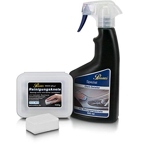 Petzoldts Reinigungsknete Gleit-Detailer Set, schonende Trocken- und Lackreinigung zwischen den Fahrzeugwäschen von Petzoldt's