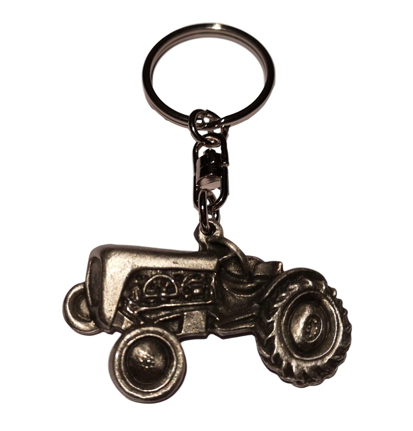 Pewter Emporium Vintage Traktor Schlüsselanhänger Zinn Silber Metallic Unisex Erwachsene von Pewter Emporium