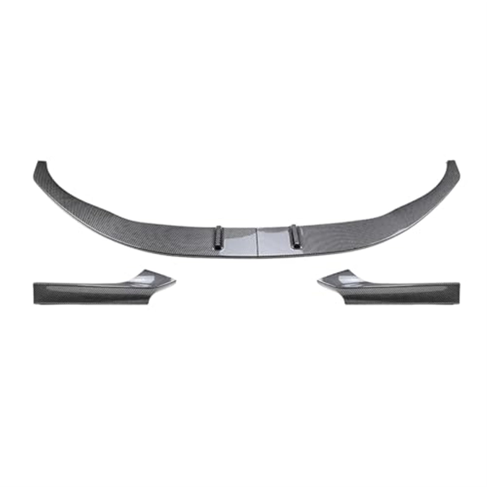 Front-Aero-Spoiler, Pexorin Frontstoßstangen-Spoilerlippe + Seitensplitter-Abdeckung, unteres Autoblatt, for, 2er-Serie F22 F23 M Sport Only 2014–2021, Frontspoiler im Carbon-Look(BLACK Carbon Fiber von Pexorin