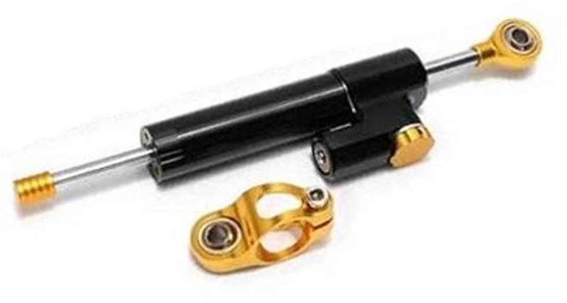 Lenkungsdämpfer-Kit für Roller, Pexorin for Dualtron, Spider Raptor2 Eagel Pro Universal Directional Lenkungsdämpfer Elektroroller-Dämpfer(Black Black Golden1) von Pexorin