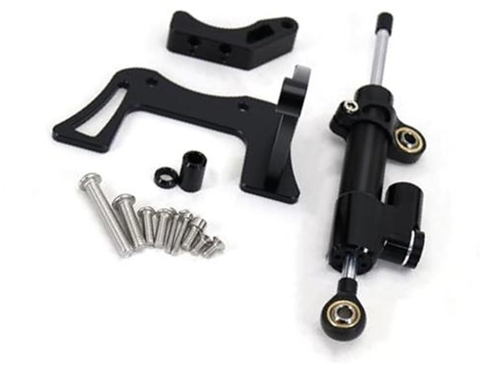 Lenkungsdämpfer-Kit für Roller, Pexorin for Dualtron, for Thunder, 2 ll Elektroroller Zubehör Anti-Vibration Anti-Jitter Lenkstabilisator Dämpfer Kit(Black Black Set) von Pexorin