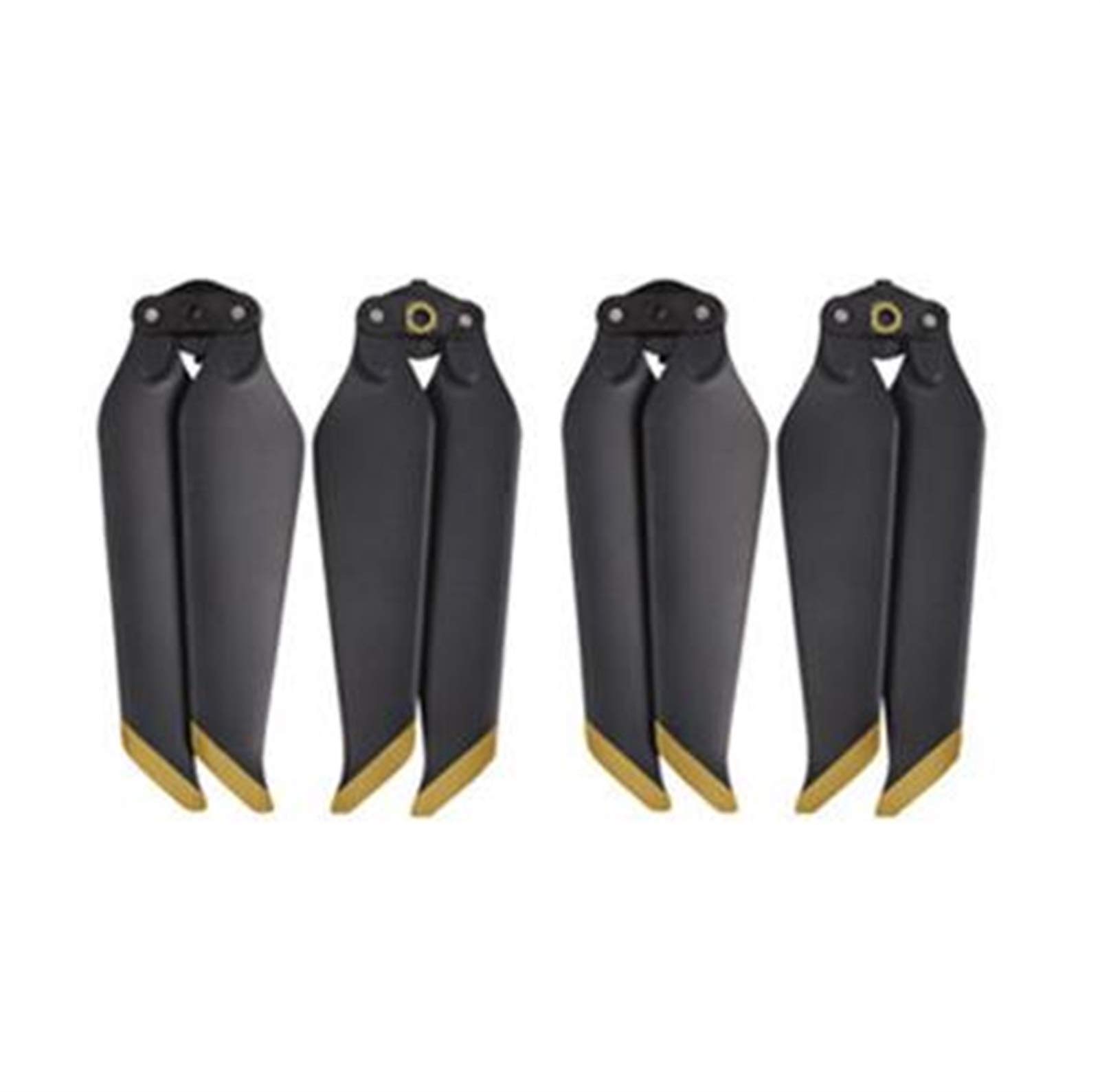 Pexorin, for DJI, for Mavic 2 Pro Zoom Propeller 8743 Geräuscharme Propeller Schnellverschluss Klappbare Klinge Geräuschreduzierung Propellerzubehör Drohnenteile Propellerpropeller(1pair Golden Strip von Pexorin