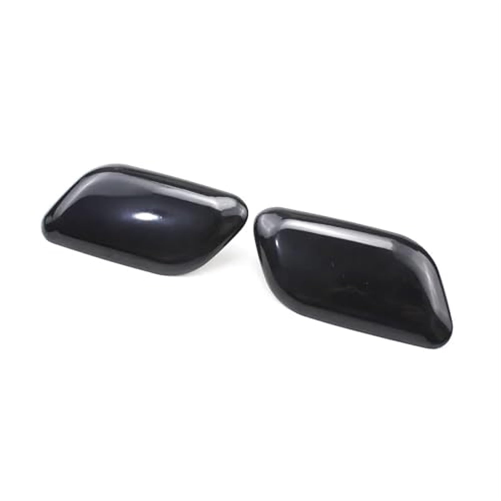 Pexorin 1 STÜCKE Frontstoßstange Scheinwerferwaschdüsenabdeckung, for Toyota, Avensis T27 2008-2011 Düsenkappenabdeckung(Black Pair) von Pexorin