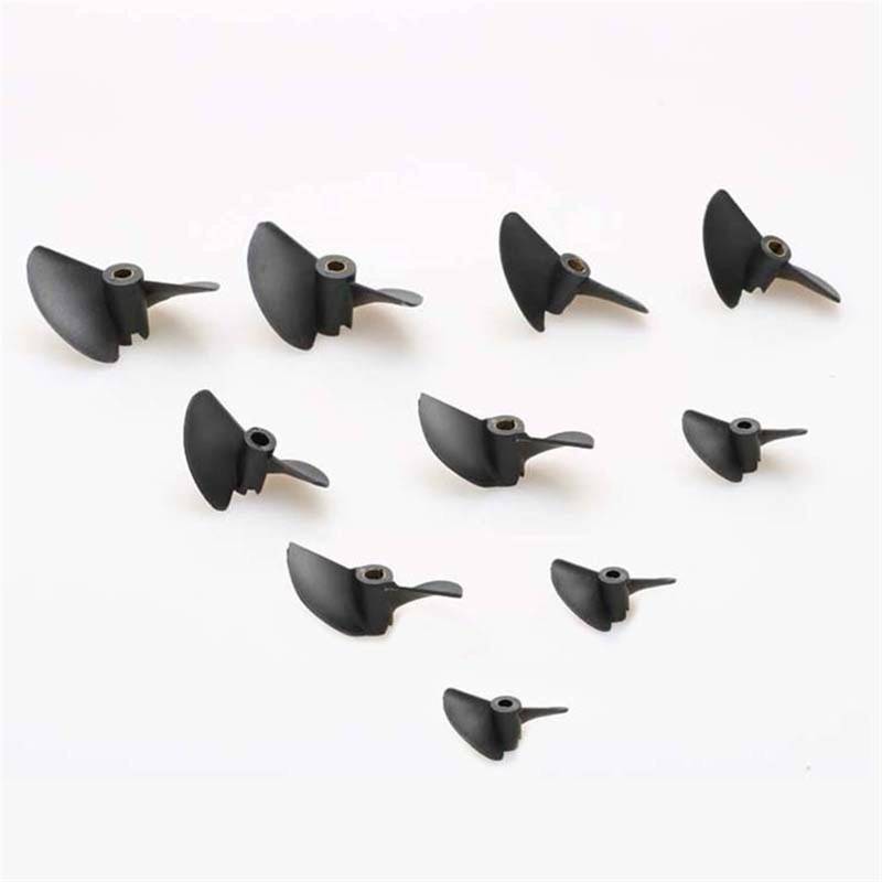 Pexorin 10PCS 2 Klingen Propeller Paddle Props Ersatzteile for RC Elektrische Boot 27/30/32/35/38/40/42/45/47mm Blende 3.18/4/4,76mm Ferngesteuerter Bootspropeller(4.76x38mm) von Pexorin