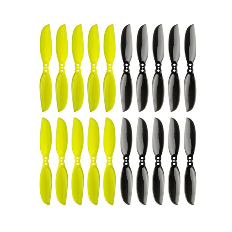 Pexorin 2-Blatt Propeller RC FPV Racing Freestyle 3 Zoll Zahnstocher Drohnen Ersatz Teile 75mm Racer 3 Zoll 1,5mm Propellerpropeller(20Pairs Mixed Color) von Pexorin