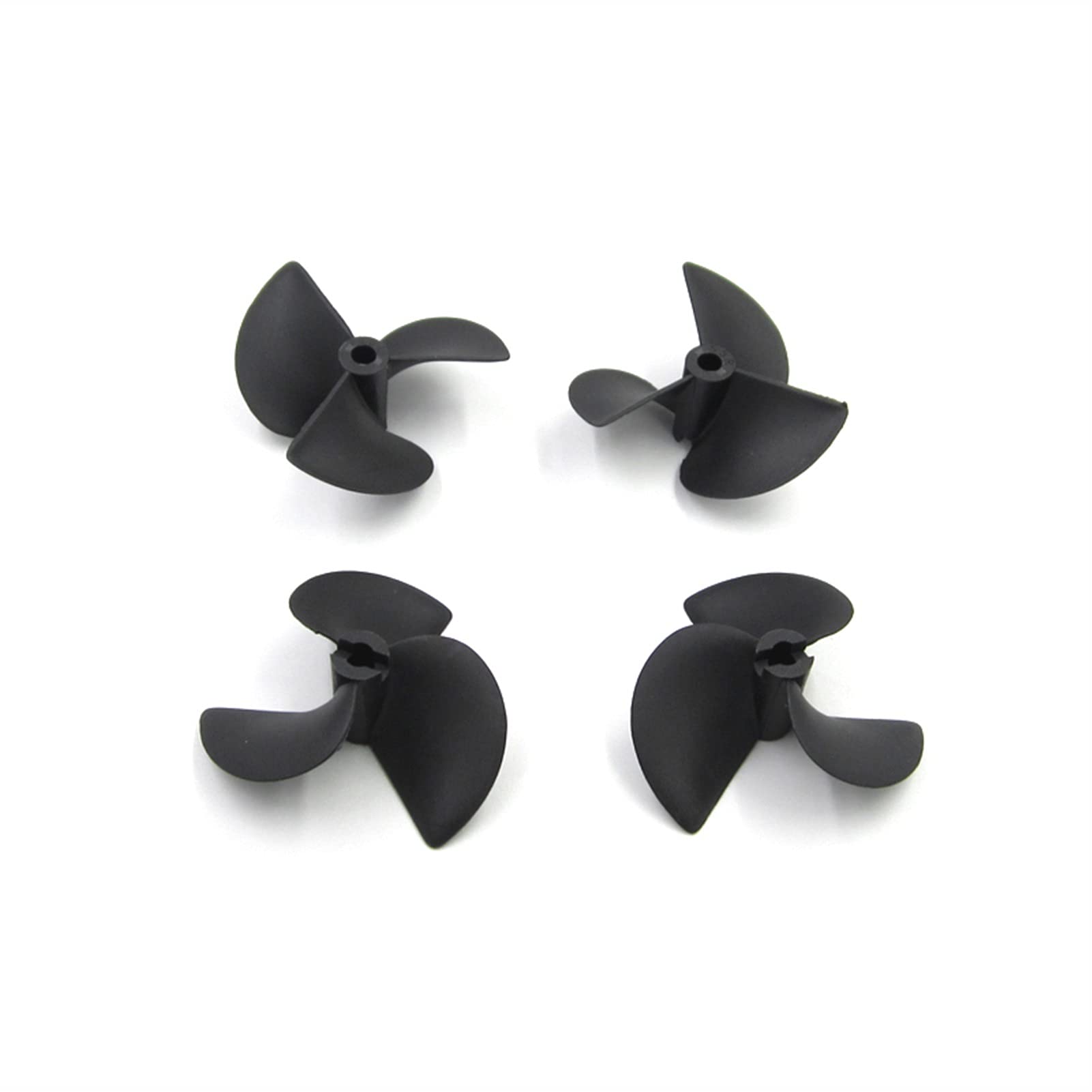 Pexorin 2 Paar Benzin 3-Blatt CW CCW Propeller for DIY RC Boote Dual Moto D32/35/36/52/55mm Nylon Propeller 3mm/4mm/4,8mm Pitch Requisiten Ferngesteuerter Bootspropeller(D52 x 4.8mm) von Pexorin