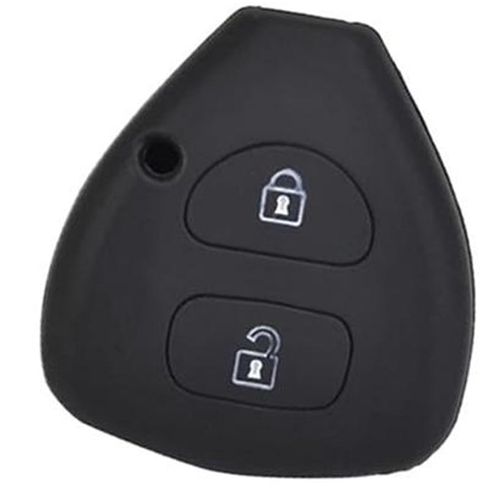 Pexorin 2-Tasten-Autoschlüsselanhänger, for Toyota, Camry Yaris, for RAV4, HiLux Cruiser Fortuner Prado Verso, Silikon-Auto-Fernbedienungs-Schlüsselanhänger-Schutzhülle Schlüsselanhänger-Abdeckung von Pexorin