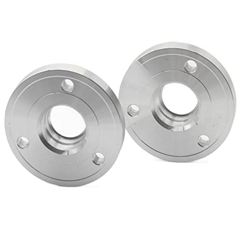 Pexorin 2 stück 15/20mm Legierung Aluminium Spurverbreiterung PCD 3-112 CB 57,1 Anzug, for Smart, Cabrio Adapter für Auto-Radabstandshalter(Black 2PCS 12MM Silver) von Pexorin