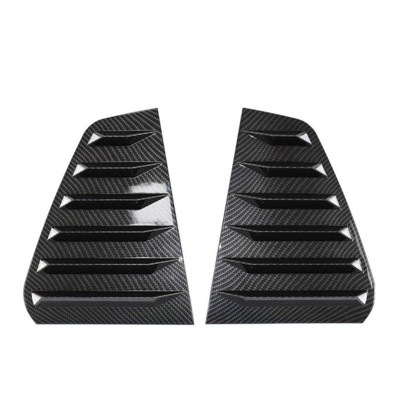 Pexorin 2PCS Auto-Heckfenster-Shutter-Abdeckungs-Ordnung, for VW, for Golf 6, for Golf 7, for Golf 7,5 MK7 7,5 GTI GTD R MODELLE, Fenster-Lamellen-Seitenschlitz-Ordnung Rollo für Heckscheibe(Carbon Fi von Pexorin