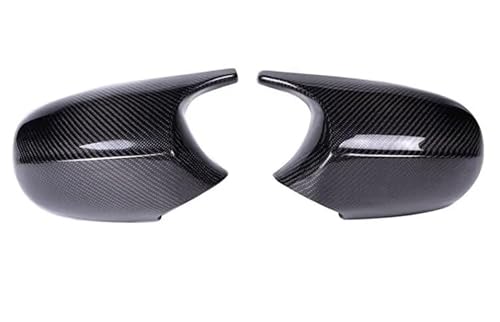 Pexorin 2PCS Real Carbon Fiber ABS Spiegel Abdeckung E90 Auto Rückspiegel Kappe Abdeckung Direkter Ersatz, for, e90 E91 2008-2011 E92 E93 2010-2013 LCI Abdeckung für Autotür-Außenspiegel(Carbon Fiber von Pexorin