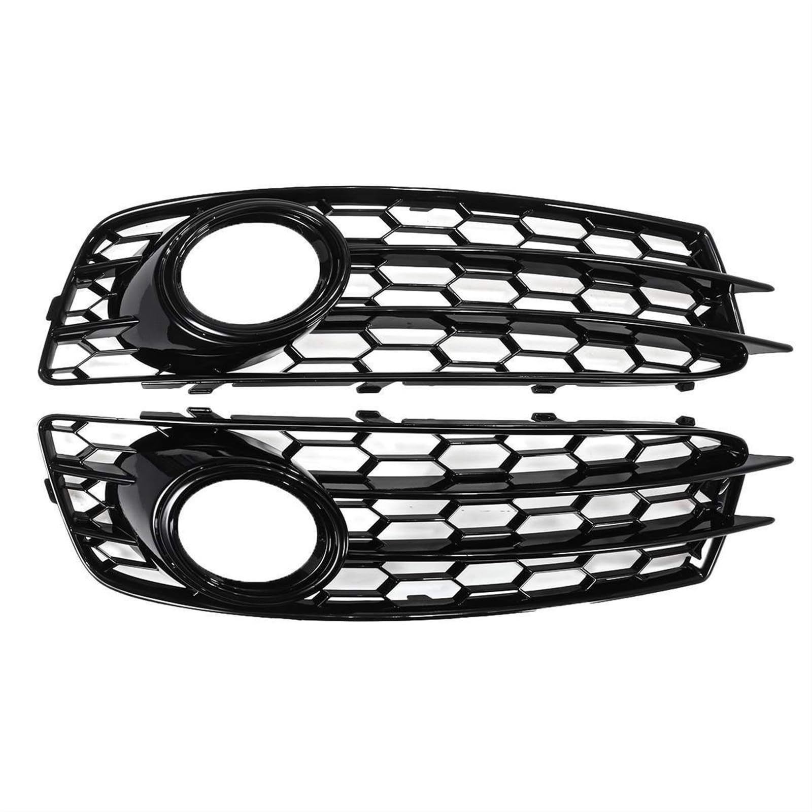 Pexorin 2X A3 Auto Nebelscheinwerferabdeckung Honeycomb Nebelscheinwerfergitter Grill, for Audi, for A3 8P for, 2009-2012 A3 8P Nebelscheinwerfergitter Austausch der Nebelscheinwerfergitterabdeckung( von Pexorin