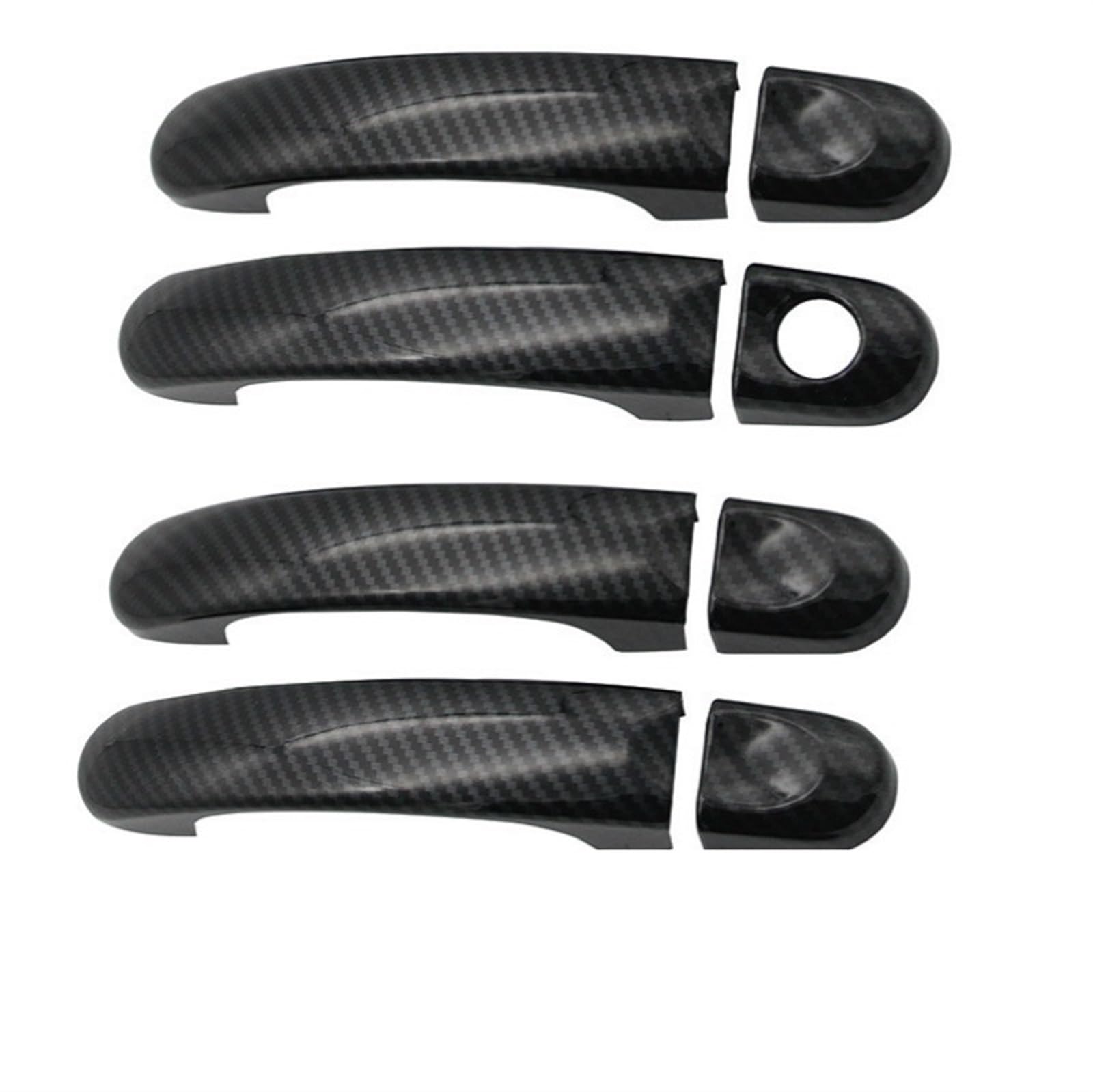 Pexorin 3 Farben, for VW, for Touran, for VW, for Caddy, for VW, for T5 Transporter 2003-2015 Chrom-Außenseitentürgriffabdeckungen, Zierleistenkappen Autotürgriffabdeckung(Model 2) von Pexorin