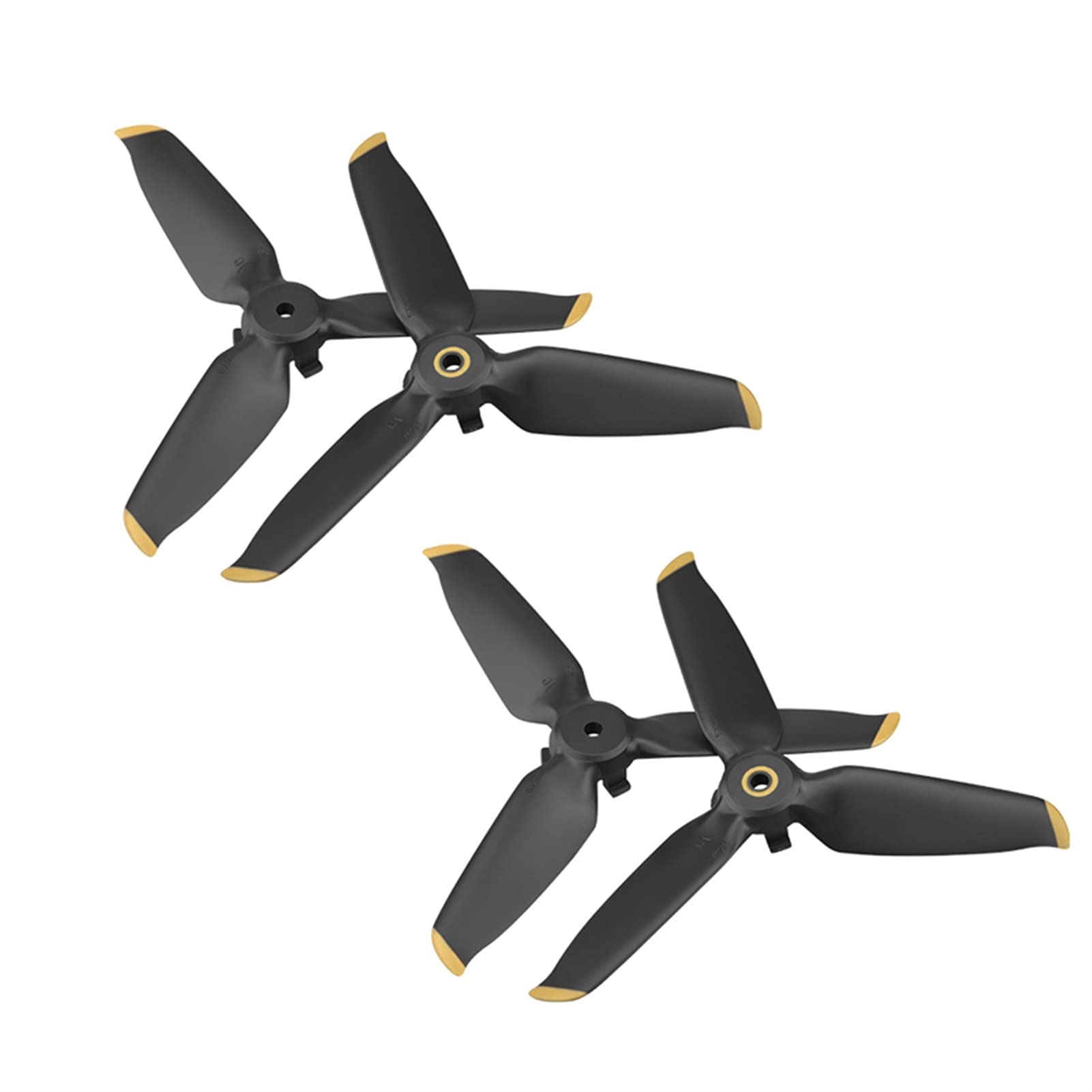 Pexorin 4 Stück Drohnenpropeller 5328S Propellerblätter Ersatz Schnellspanner Flügelventilator Ersatzzubehör, for DJI, FPV Combo Propellerpropeller(Golden) von Pexorin