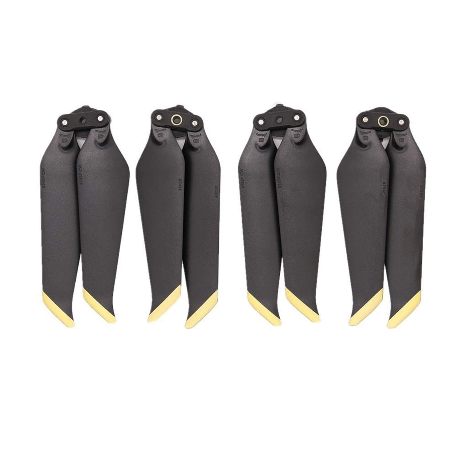 Pexorin 4 Stück Propeller, for DJI, for Mavic 2 Pro Zoom Geräuscharme Propeller Schnellverschluss Klappklinge Teile Zubehör Propellerpropeller(Golden) von Pexorin