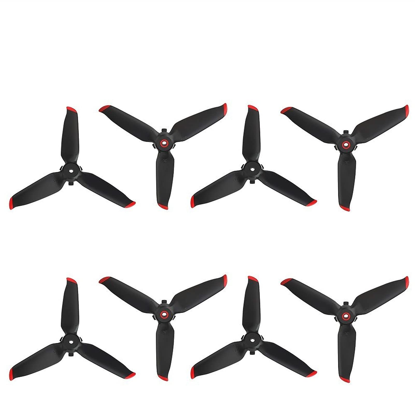 Pexorin 4 stücke Drone DREI Blätter Propeller Propeller Quick Release Klinge Requisiten Noise Reduktion Zubehör, for DJI, FPV Combo Propellerpropeller(4 Pairs red Paddle) von Pexorin