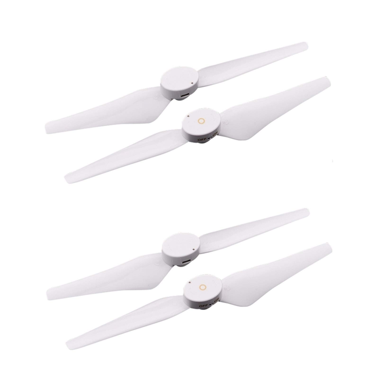 Pexorin 4-teiliges Blitzpropeller-Nachtflugblatt, for DJI, for Phantom, 3 Standard-Drohne Propellerpropeller von Pexorin