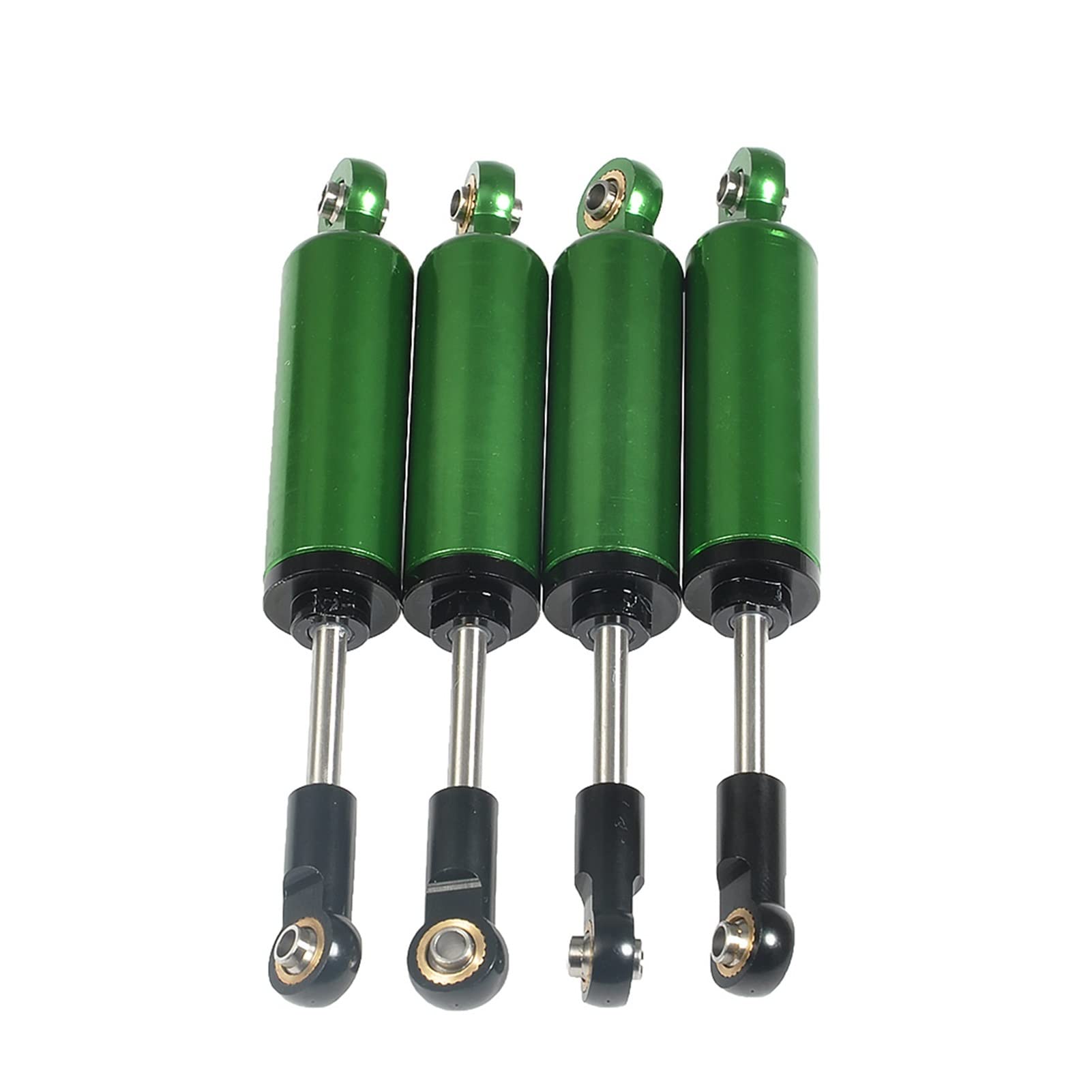 Pexorin 4PCS Metall Lift Suspension Stoßdämpfer 90mm Interne Feder Dämpfer, for 1:10 Axial SCX10 D90 RC Crawler Teile Ferngesteuerter Auto-Stoßdämpfer(Green) von Pexorin