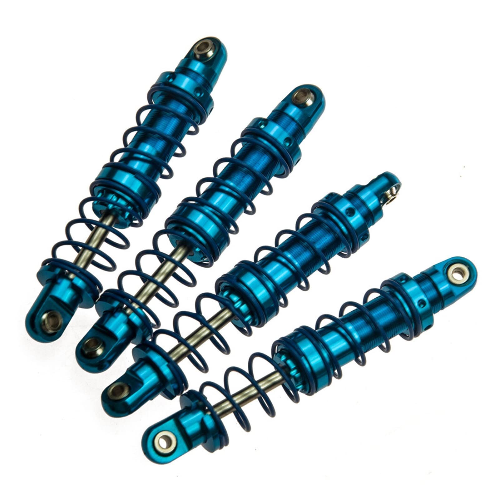 Pexorin 4PCS RC Auto Suspension Stoßdämpfer Interne Feder Dämpfer 70/80/90/100/110/120mm 1:10 RC Crawler SCX10 TRX4 Ferngesteuerter Auto-Stoßdämpfer(70mm Blue) von Pexorin